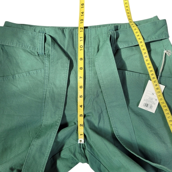 A NEW DAY Stretch High Rise Taper Ankle Tie Front Pant In Olive Size 14 - Picture 9 of 13